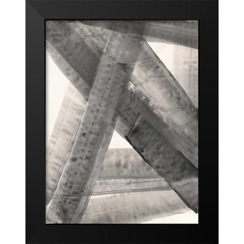 Under the Bridge II Black Modern Wood Framed Art Print by Hristova, Albena