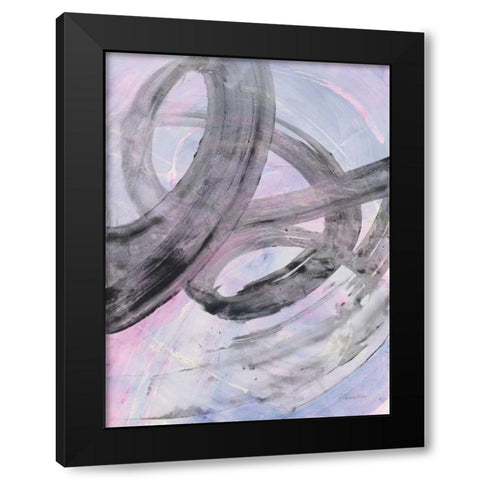 In the Mix III Black Modern Wood Framed Art Print by Hristova, Albena