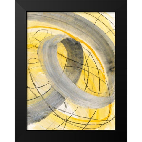 In the Mix IV Black Modern Wood Framed Art Print by Hristova, Albena