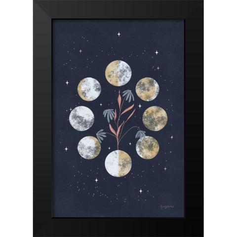 Luna I Black Modern Wood Framed Art Print by Thorns, Becky