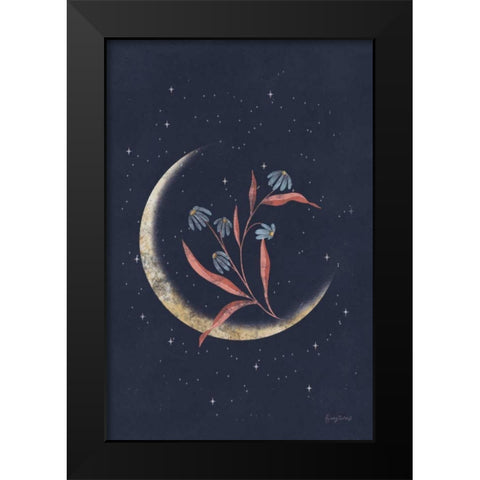 Luna II Black Modern Wood Framed Art Print by Thorns, Becky