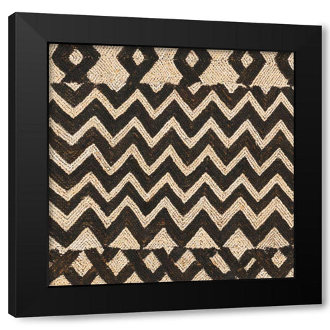 Kuba Abstract III Black Modern Wood Framed Art Print with Double Matting by Schlabach, Sue
