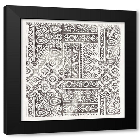 Garden Gate Ebony Black Modern Wood Framed Art Print with Double Matting by Wild Apple Portfolio