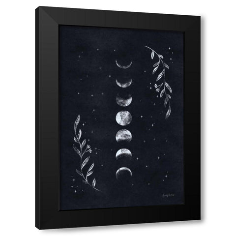 Lunar II Black Modern Wood Framed Art Print by Thorns, Becky