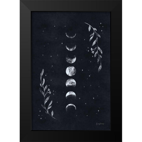 Lunar II Black Modern Wood Framed Art Print by Thorns, Becky