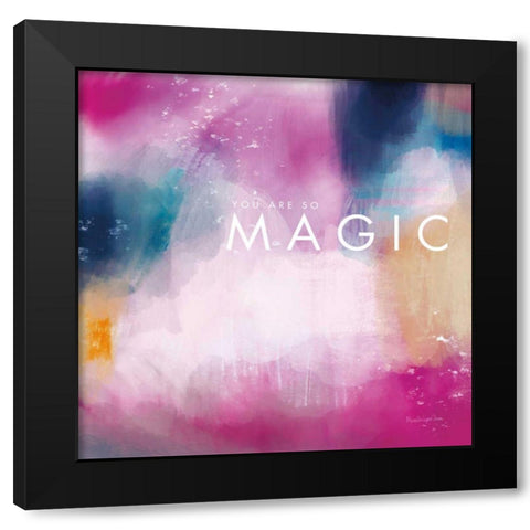 Magic Black Modern Wood Framed Art Print with Double Matting by Charro, Mercedes Lopez