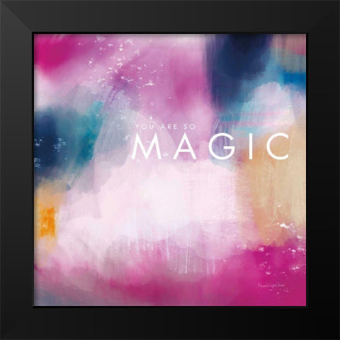 Magic Black Modern Wood Framed Art Print by Charro, Mercedes Lopez