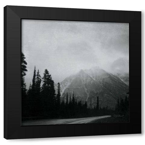 West Coast Wandering III No Words BW Black Modern Wood Framed Art Print with Double Matting by Marshall, Laura
