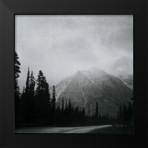West Coast Wandering III No Words BW Black Modern Wood Framed Art Print by Marshall, Laura