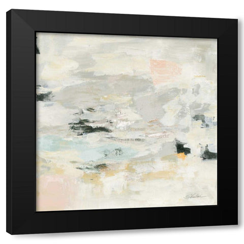 Steps on Stones II Black Modern Wood Framed Art Print with Double Matting by Vassileva, Silvia