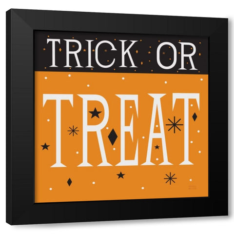 Festive Fright Trick or Treat III Black Modern Wood Framed Art Print by Mullan, Michael