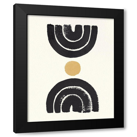 Desert Rainbows I Dark Black Modern Wood Framed Art Print with Double Matting by Hershey, Moira