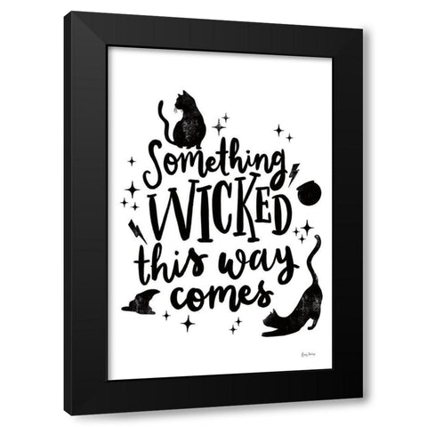 Sophisticated Spooky IV BW Black Modern Wood Framed Art Print with Double Matting by Thorns, Becky