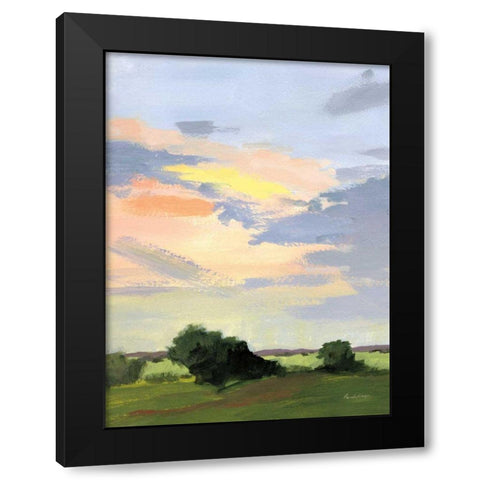 Skylight II Black Modern Wood Framed Art Print with Double Matting by Munger, Pamela