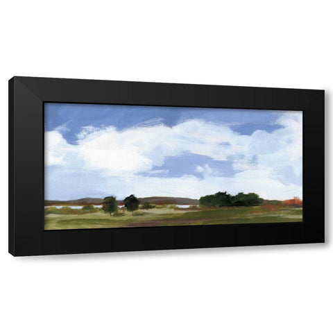 Catcalling Clouds Black Modern Wood Framed Art Print with Double Matting by Munger, Pamela
