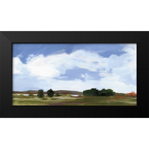 Catcalling Clouds Black Modern Wood Framed Art Print by Munger, Pamela