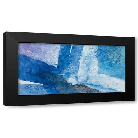 Intersect I Black Modern Wood Framed Art Print with Double Matting by Hristova, Albena