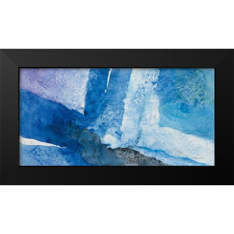 Intersect I Black Modern Wood Framed Art Print by Hristova, Albena