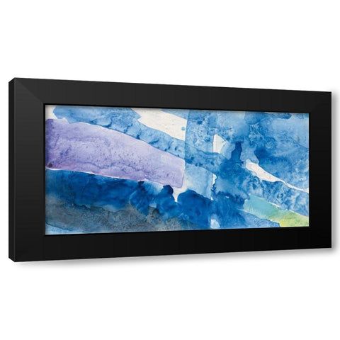 Intersect II Black Modern Wood Framed Art Print by Hristova, Albena