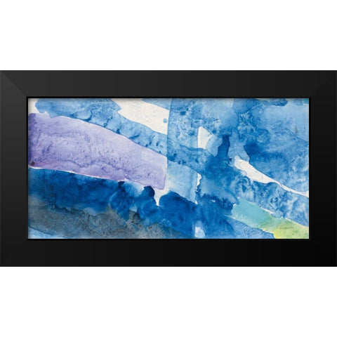 Intersect II Black Modern Wood Framed Art Print by Hristova, Albena