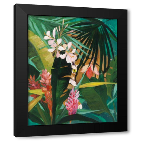 Hidden Jungle I Black Modern Wood Framed Art Print with Double Matting by Purinton, Julia