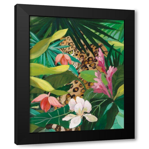 Hidden Jungle II Black Modern Wood Framed Art Print with Double Matting by Purinton, Julia