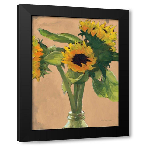 Sunny Black Modern Wood Framed Art Print with Double Matting by Miller, Sara Zieve