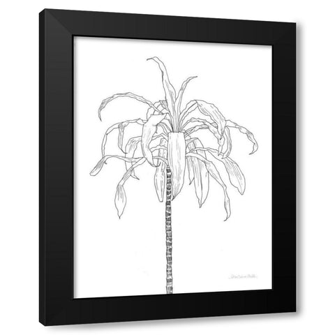 Sketched Tree I Black Modern Wood Framed Art Print by Miller, Sara Zieve