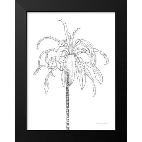 Sketched Tree I Black Modern Wood Framed Art Print by Miller, Sara Zieve
