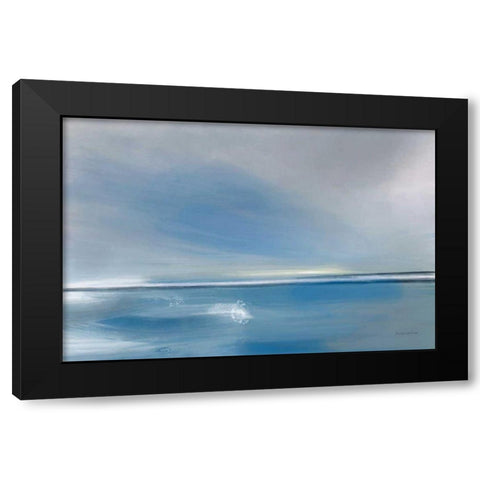 Shining Sea Black Modern Wood Framed Art Print by Charro, Mercedes Lopez