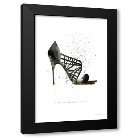 Stiletto Style I Black Modern Wood Framed Art Print with Double Matting by Charro, Mercedes Lopez