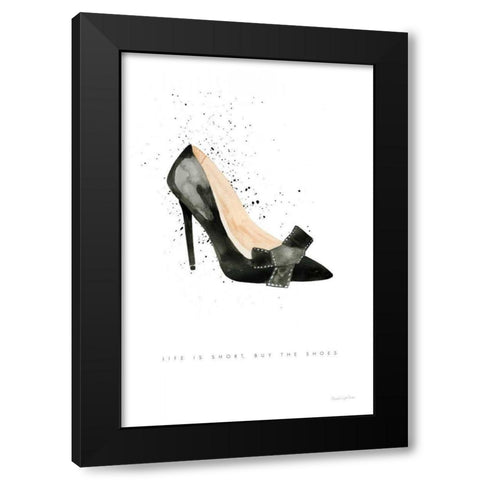 Stiletto Style III Black Modern Wood Framed Art Print by Charro, Mercedes Lopez