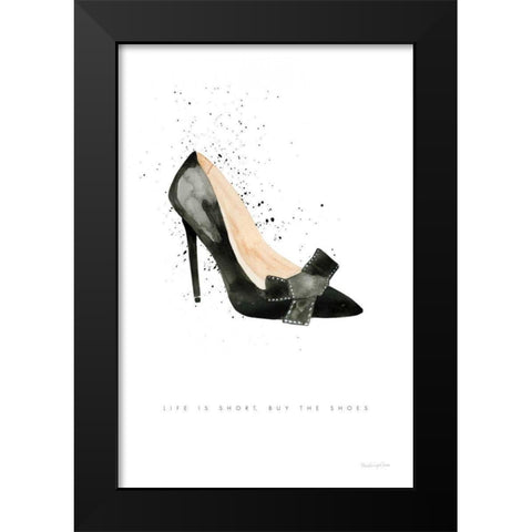 Stiletto Style III Black Modern Wood Framed Art Print by Charro, Mercedes Lopez