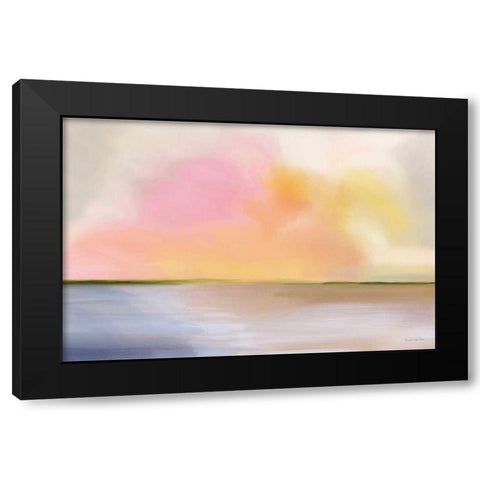 Cotton Candy Beach Black Modern Wood Framed Art Print with Double Matting by Charro, Mercedes Lopez