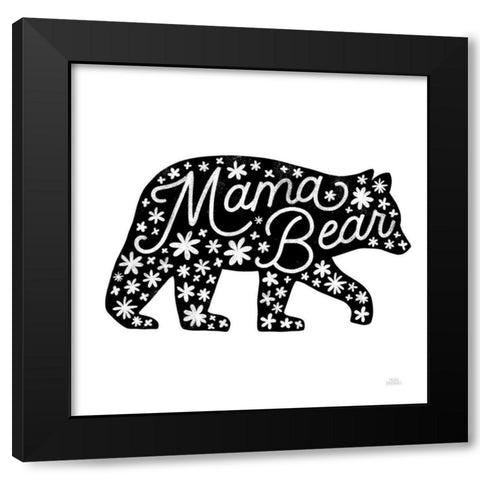 Forest Family I Black Modern Wood Framed Art Print with Double Matting by Marshall, Laura