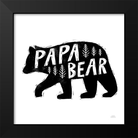Forest Family II Black Modern Wood Framed Art Print by Marshall, Laura