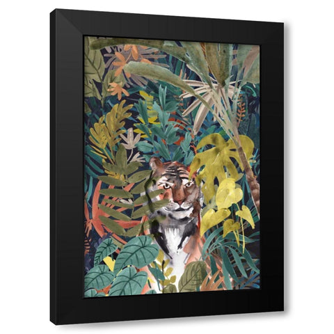 Jungle Mood Black Modern Wood Framed Art Print with Double Matting by Panganiban, Karyn