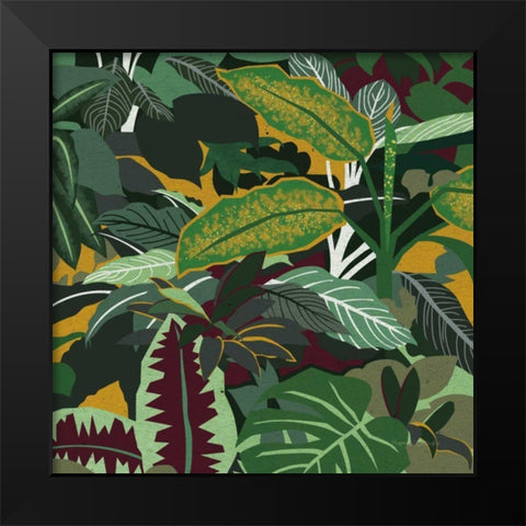 Jungle Safari I Black Modern Wood Framed Art Print by Gallagher, Megan