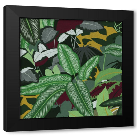Jungle Safari II Black Modern Wood Framed Art Print with Double Matting by Gallagher, Megan