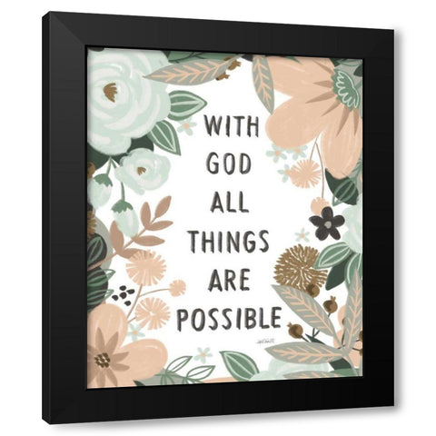 Trust In The Lord II Black Modern Wood Framed Art Print by Tavoletti, Anne