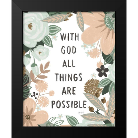 Trust In The Lord II Black Modern Wood Framed Art Print by Tavoletti, Anne