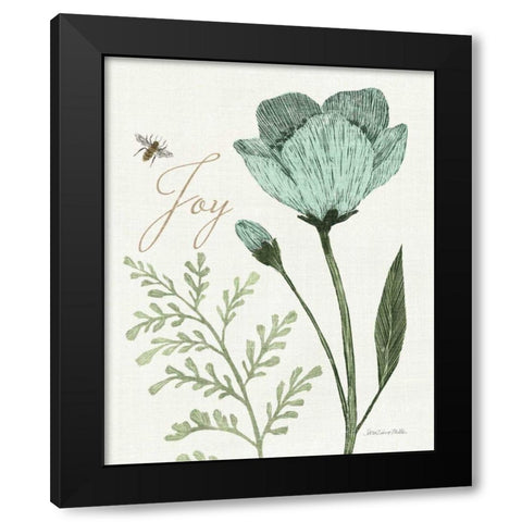 Springtime I v2 Joy Black Modern Wood Framed Art Print by Miller, Sara Zieve