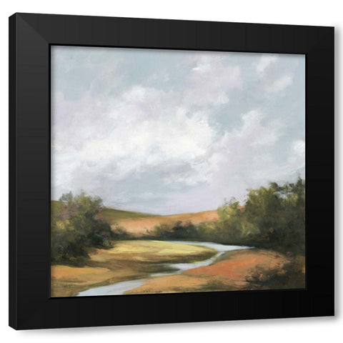 Hedgerow II Spice Black Modern Wood Framed Art Print with Double Matting by Purinton, Julia