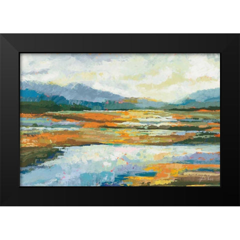 Fall Marsh Black Modern Wood Framed Art Print by Vertentes, Jeanette