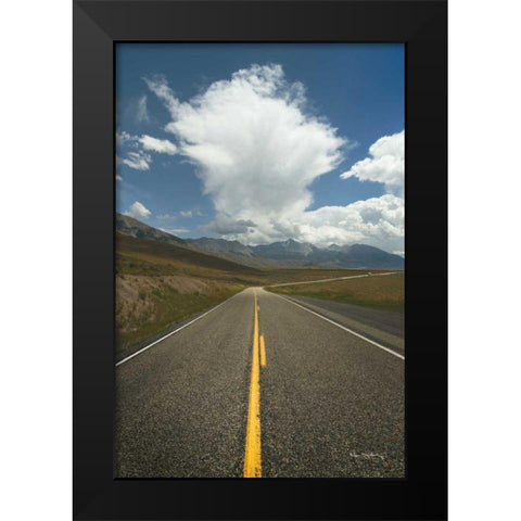 Highway 93 in Idaho Black Modern Wood Framed Art Print by Majchrowicz, Alan