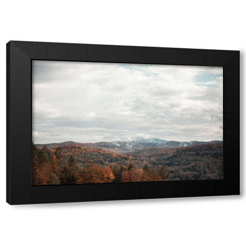 Autumn Hills I Black Modern Wood Framed Art Print with Double Matting by Marshall, Laura