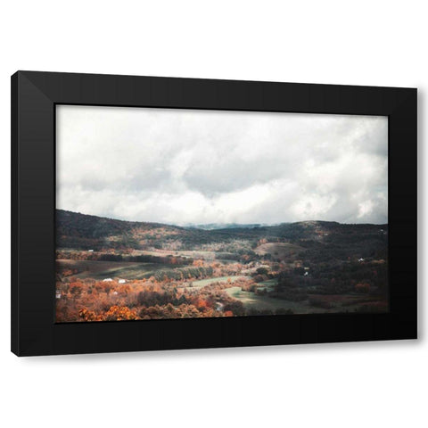 Autumn Hills II Black Modern Wood Framed Art Print with Double Matting by Marshall, Laura