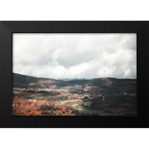 Autumn Hills II Black Modern Wood Framed Art Print by Marshall, Laura