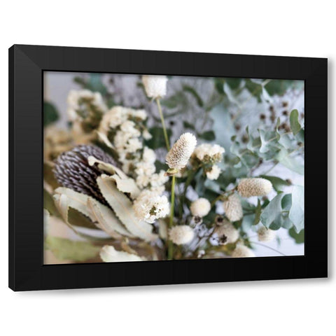 Eucalyptus Arrangement Detail I Black Modern Wood Framed Art Print with Double Matting by Catterall, Elise