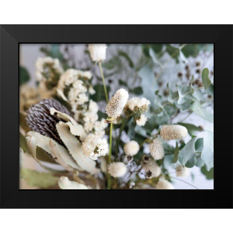 Eucalyptus Arrangement Detail I Black Modern Wood Framed Art Print by Catterall, Elise